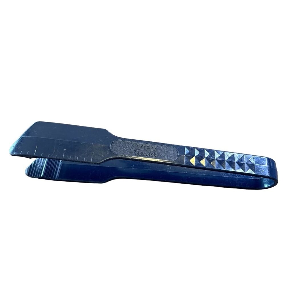 Pyrex Accessories 10” Tongs Vintage Servers Blue USA